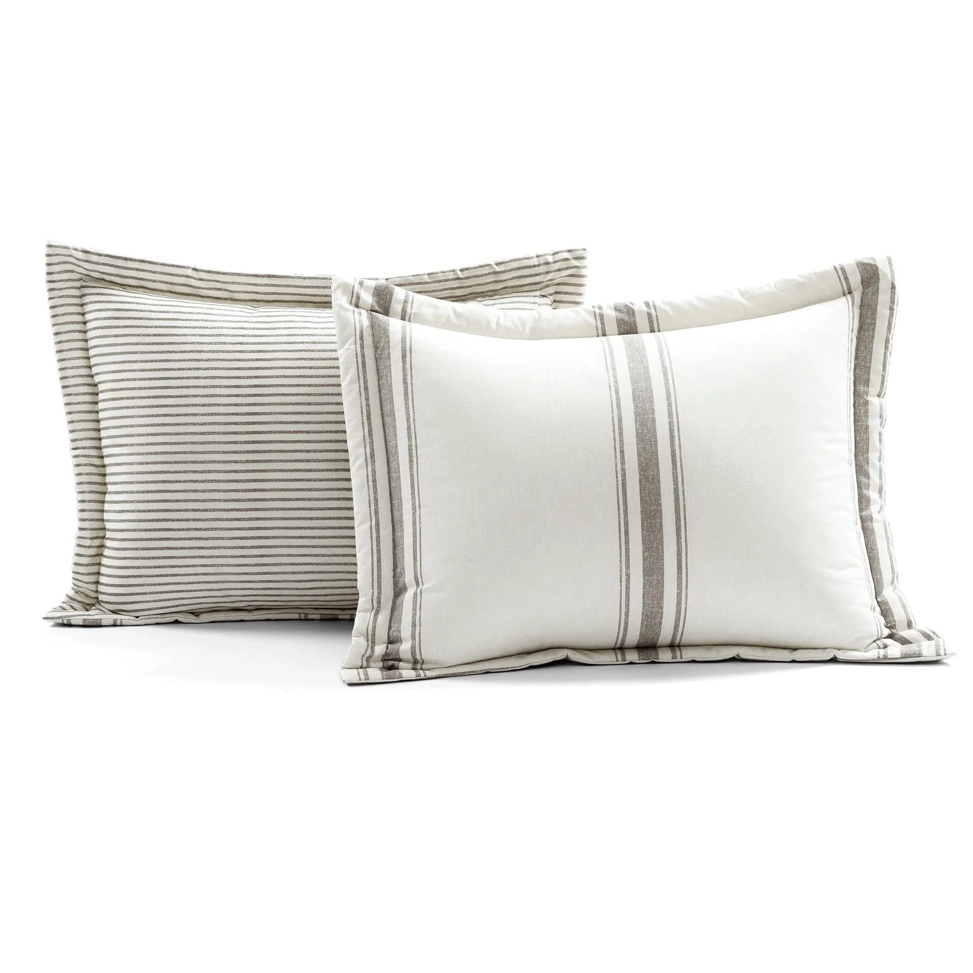 Farmhouse Stripe Reversible Comforter Set