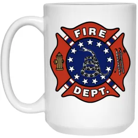 Fireman Bold Freedom 15 oz. White Mug