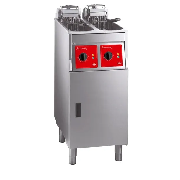 FriFri Super Easy 422 Electric Free-Standing Twin Tank Fryer with Filtration 2 Baskets 2x 7.5kW - Single Phase - HS062-1PH