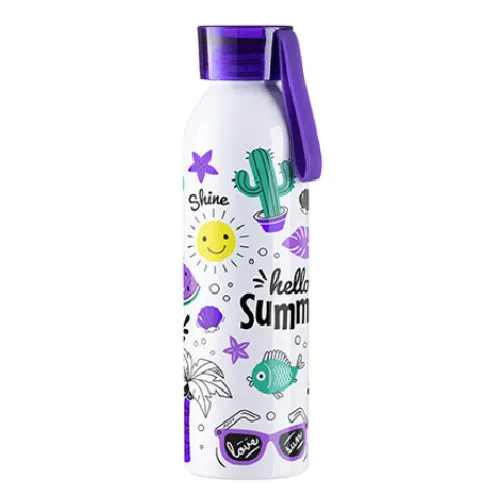 FULL CARTON - 50 x MAVERICK Aluminium Water Bottles - 650ml - PURPLE