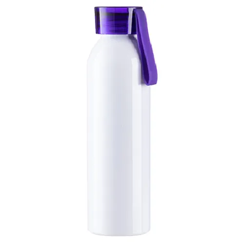 FULL CARTON - 50 x MAVERICK Aluminium Water Bottles - 650ml - PURPLE