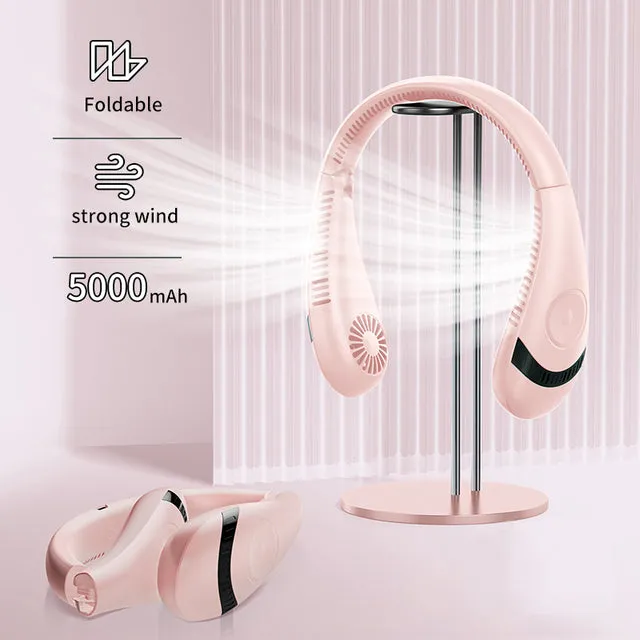 Hanging Neck Foldable Fan