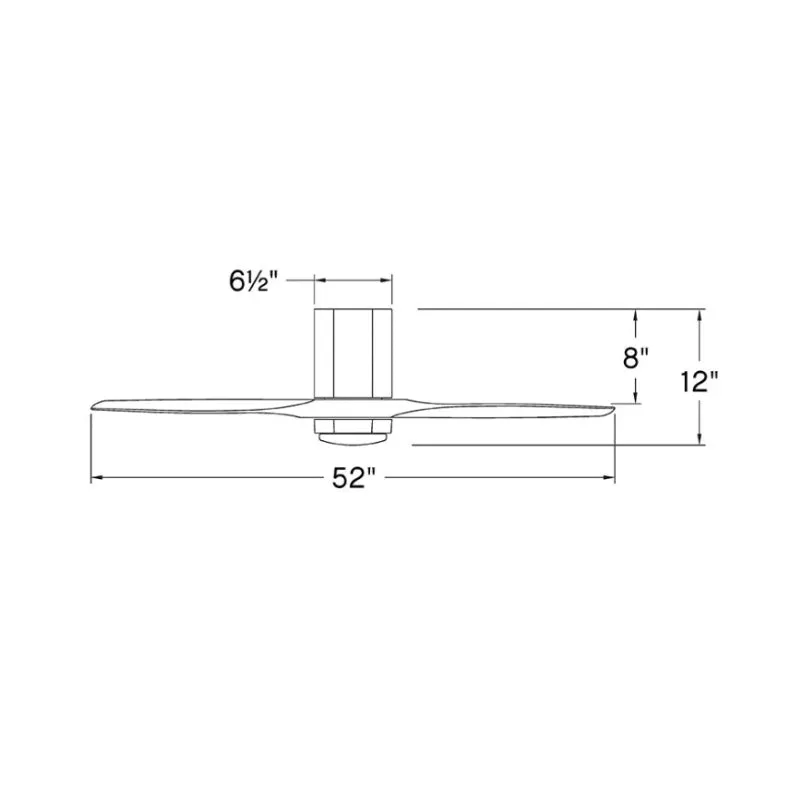 Hinkley 905852F Facet 52" Indoor/Outdoor Ceiling Fan with LED Light Kit