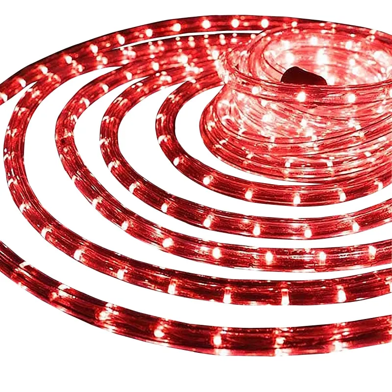 Hometown Holidays 1380-03 Rope Light, 18 ft L, 120 V, 144-Lamp, Red Light, LED Lamp :EA: QUANTITY: 6