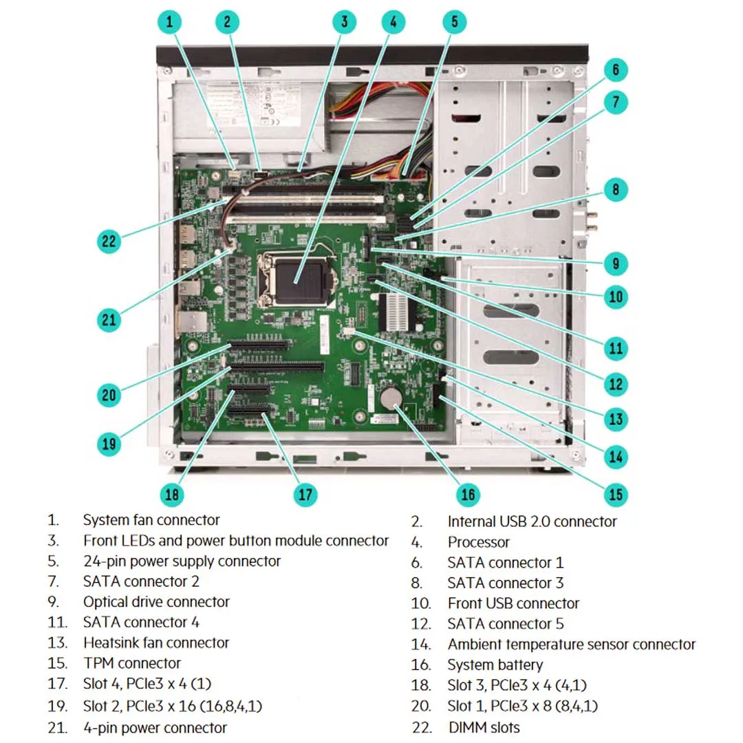 HPE ML10 Gen9 CTO Tower Server