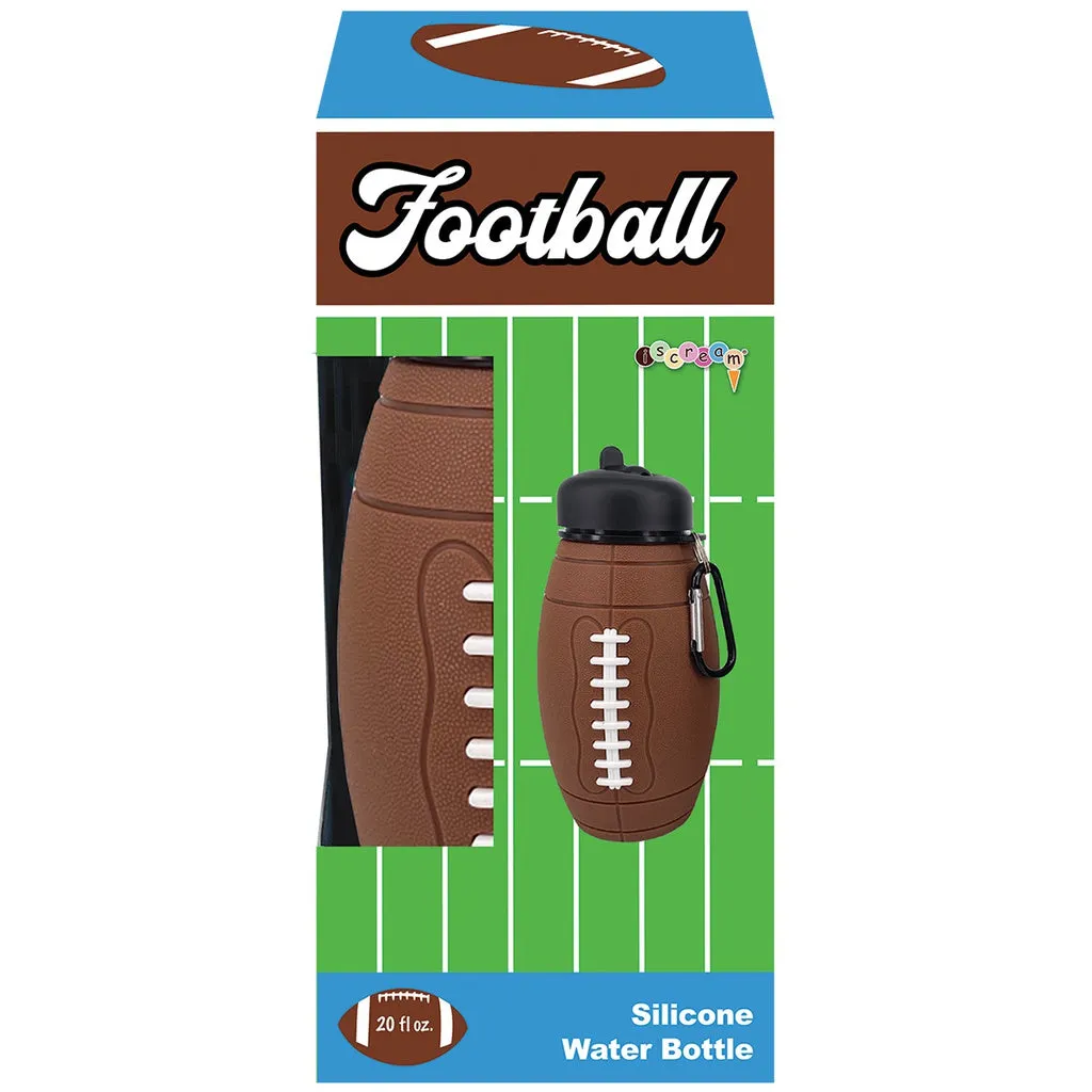 Iscream Football Collapsible Water Bottle