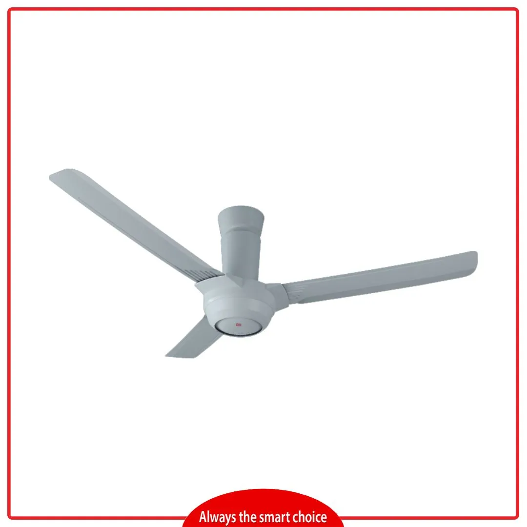 KDK K14KF-GY 140cm/56 Inch 3 Blades Ceiling Fan with Remote Control (Grey)