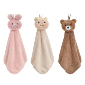 Kids Cute Cartoon Animal Hand Towels for Baby Bath Hand Dry Towel Kids Children Microfiber Towel Quick Drying Hanging Hand Towel