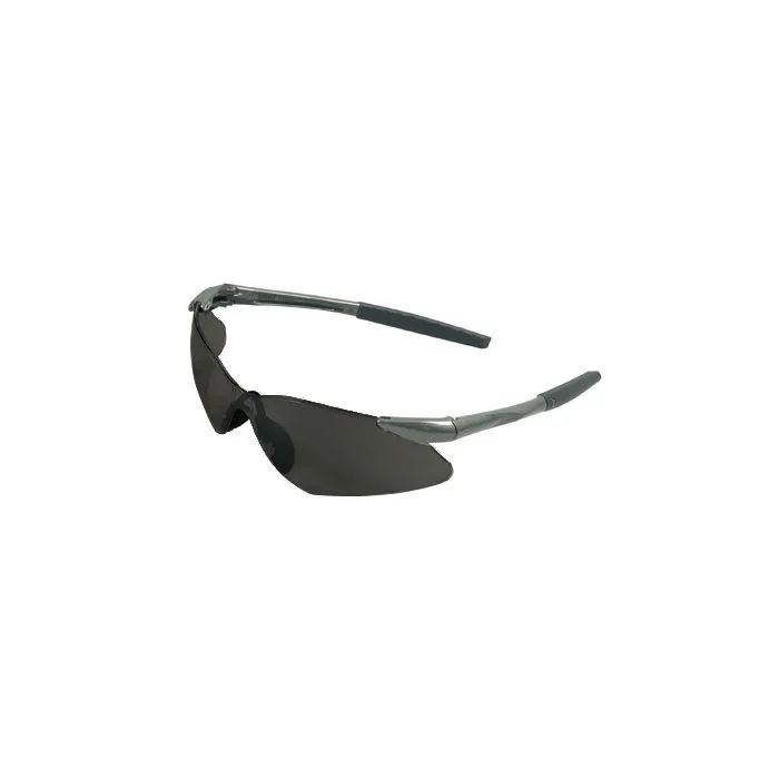 KIMBERLY-CLARK KleenGuard 25704 V30 Nemesis VL Safety Glasses, Gunmetal Frame, Smoke Uncoated Lens, 1 Pair