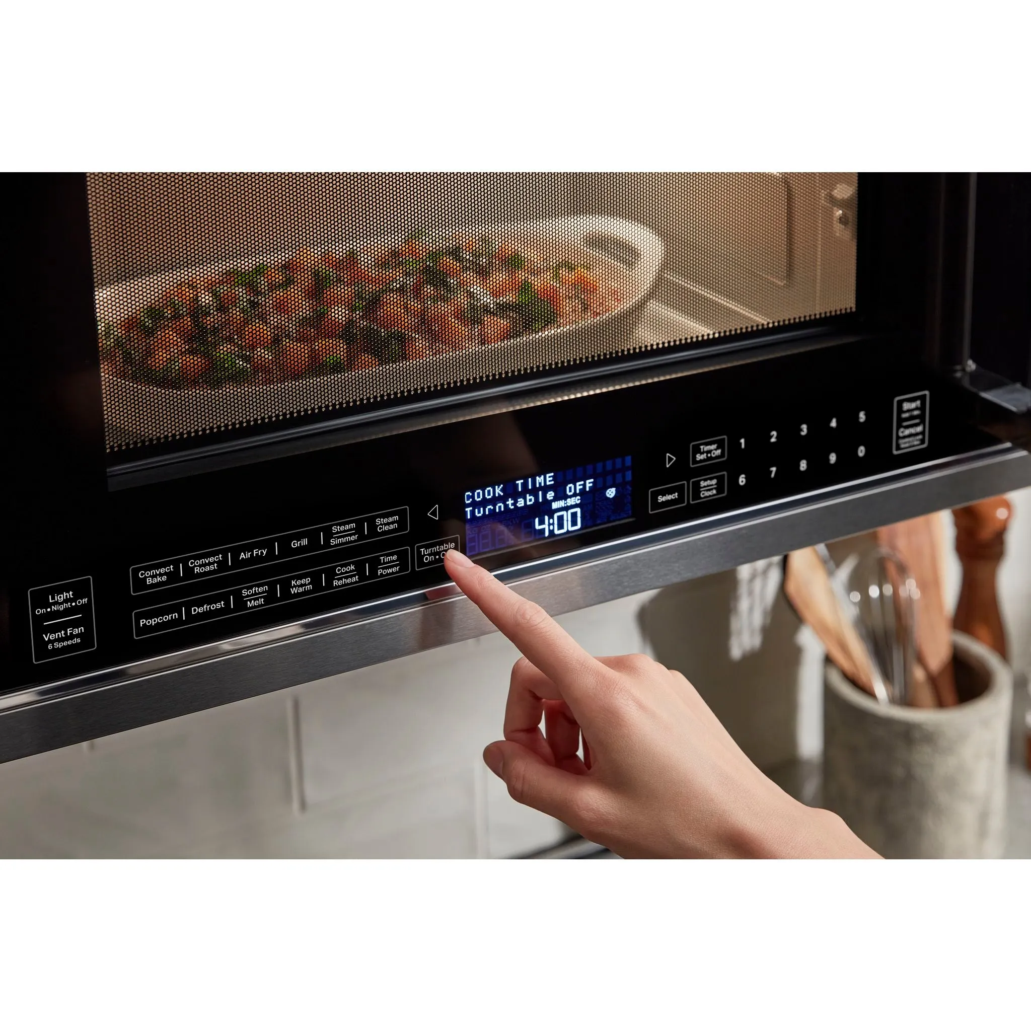 KitchenAid OTR Microwave (YKMHC319LBS) - Black Stainless Steel with PrintShield™ Finish