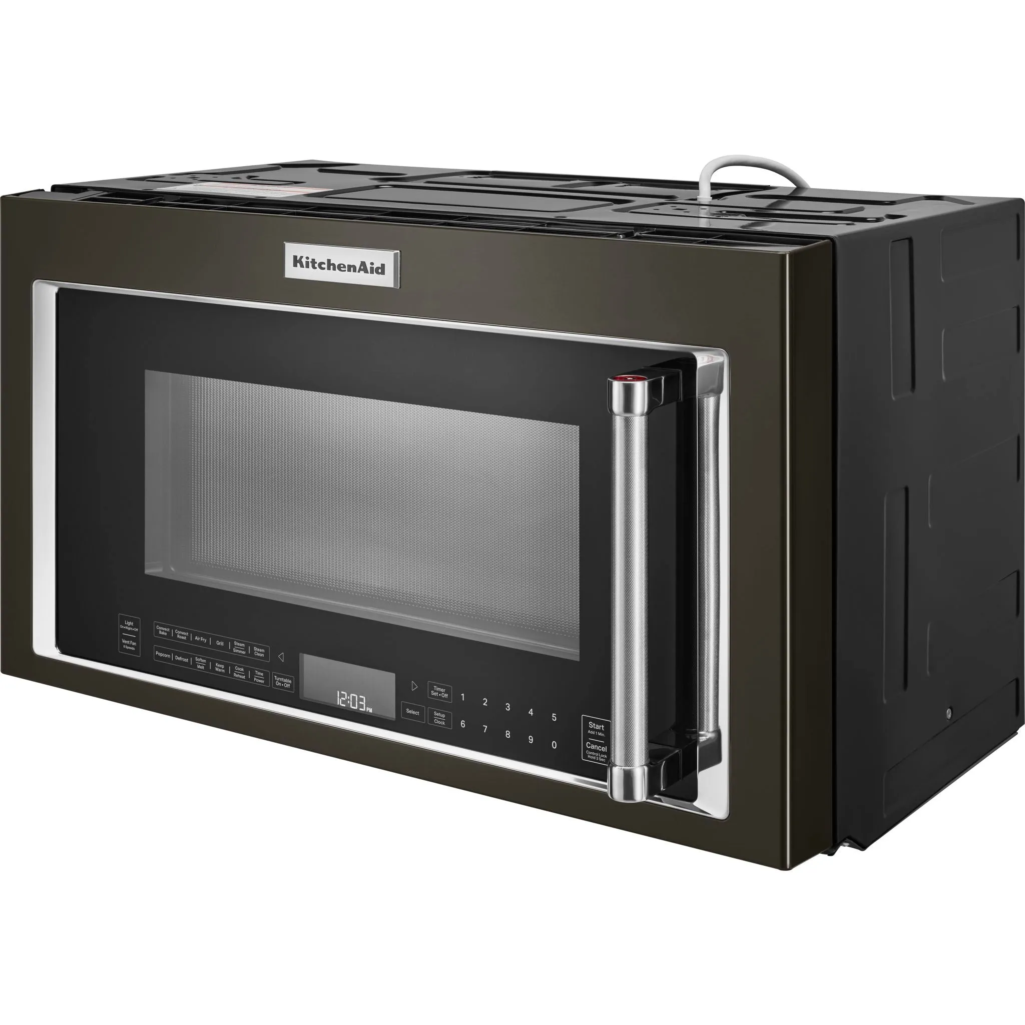 KitchenAid OTR Microwave (YKMHC319LBS) - Black Stainless Steel with PrintShield™ Finish