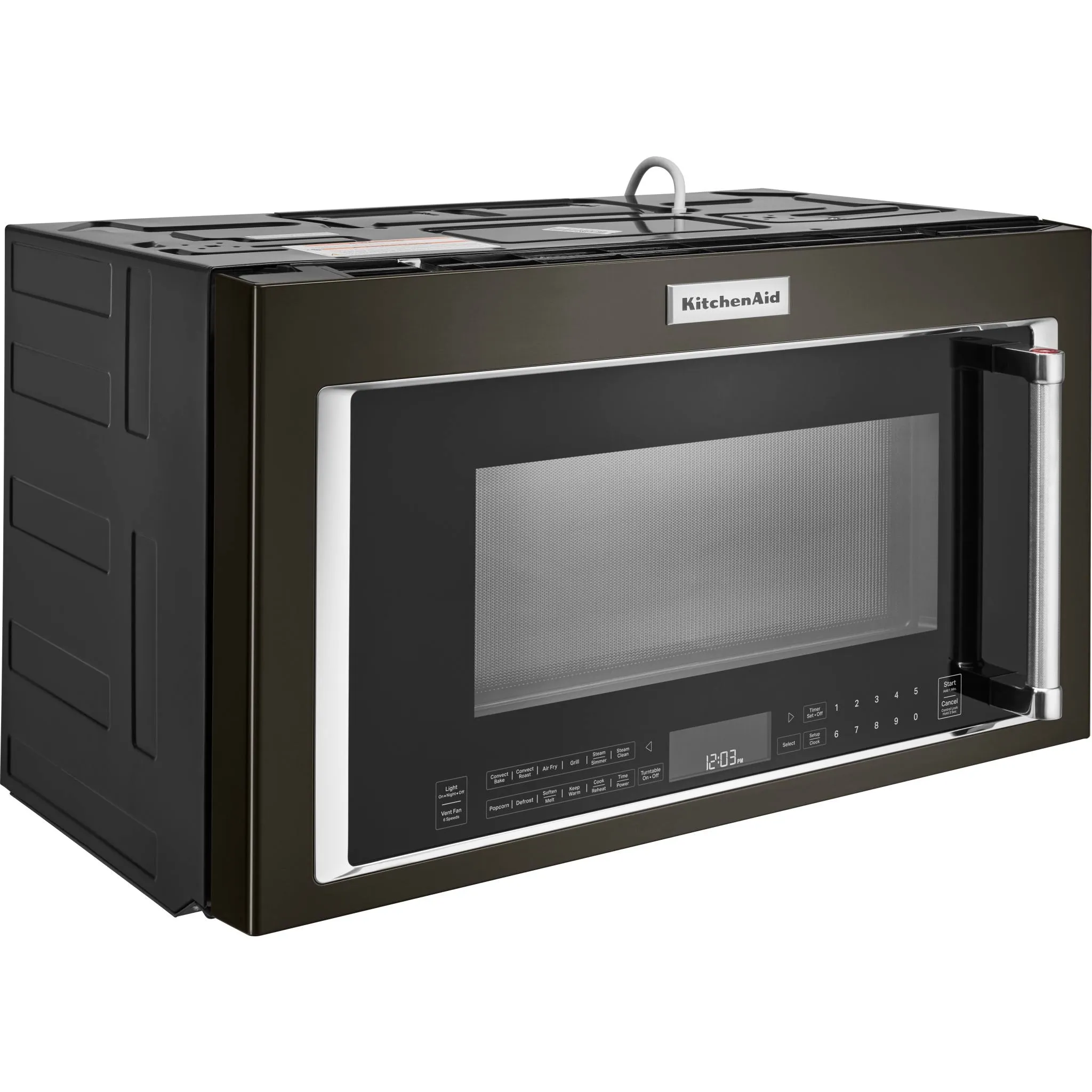 KitchenAid OTR Microwave (YKMHC319LBS) - Black Stainless Steel with PrintShield™ Finish