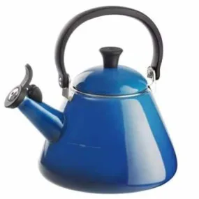 Le Creuset Kone Kettle with Fixed Whistle 1.6 litre Marseille Blue