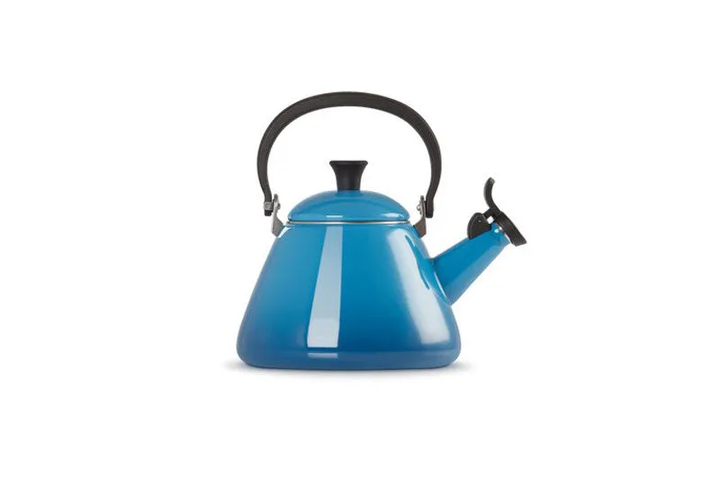 Le Creuset Kone Kettle with Fixed Whistle 1.6 litre Marseille Blue