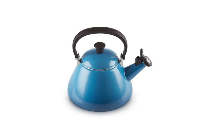 Le Creuset Kone Kettle with Fixed Whistle 1.6 litre Marseille Blue