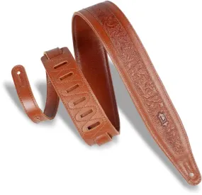 Levy's M317FG Garment Leather Guitar Strap - 2.5" (Tan)