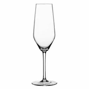 Libbey 4678007 Style Series 8 oz Spiegelau Flute Glass with Long Stem and Break-resistant for Champagne, Mimosas, and Sparkling Wine, Case of 12 Pcs