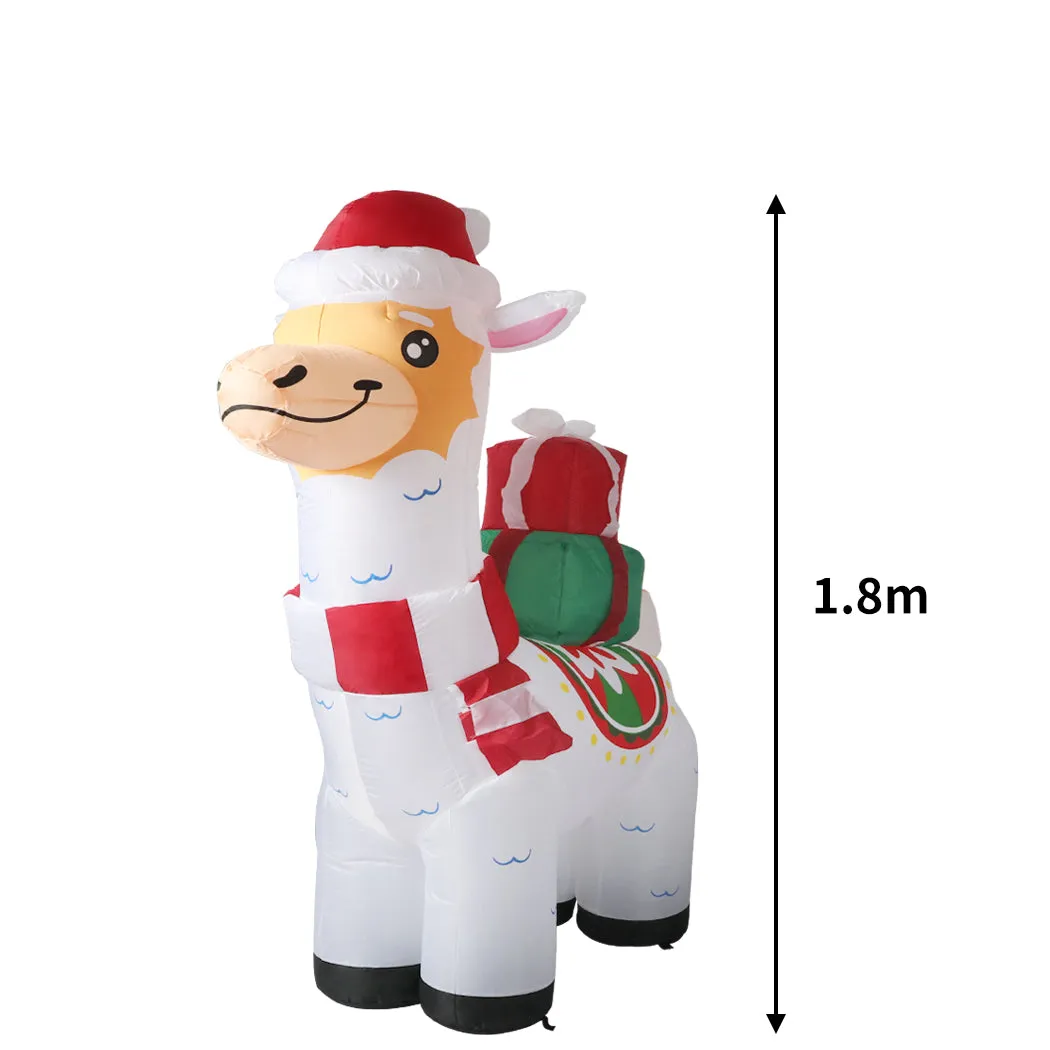 Llama Christmas Inflatable Xmas Decorations - 1.8M