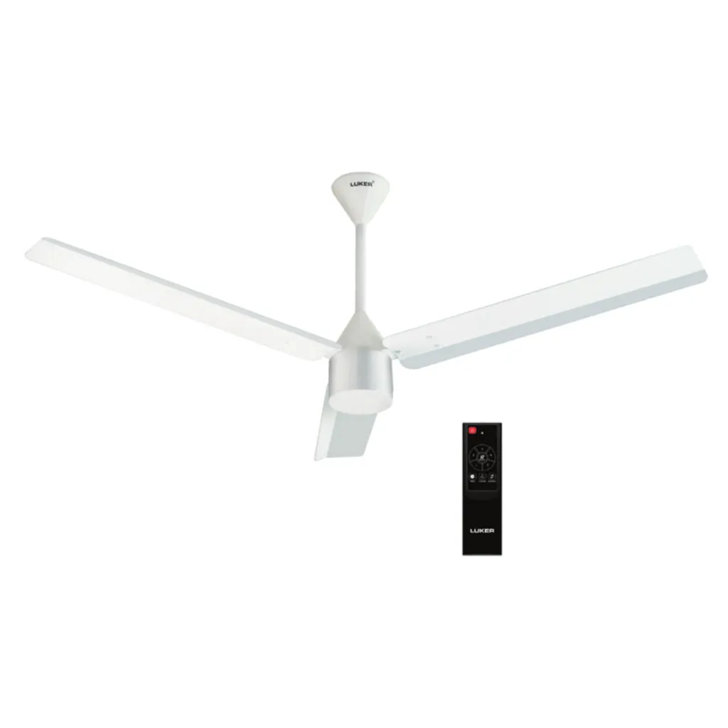 Luker Size Zero Neo BLDC Ceiling Fan With Remote 1200 mm White