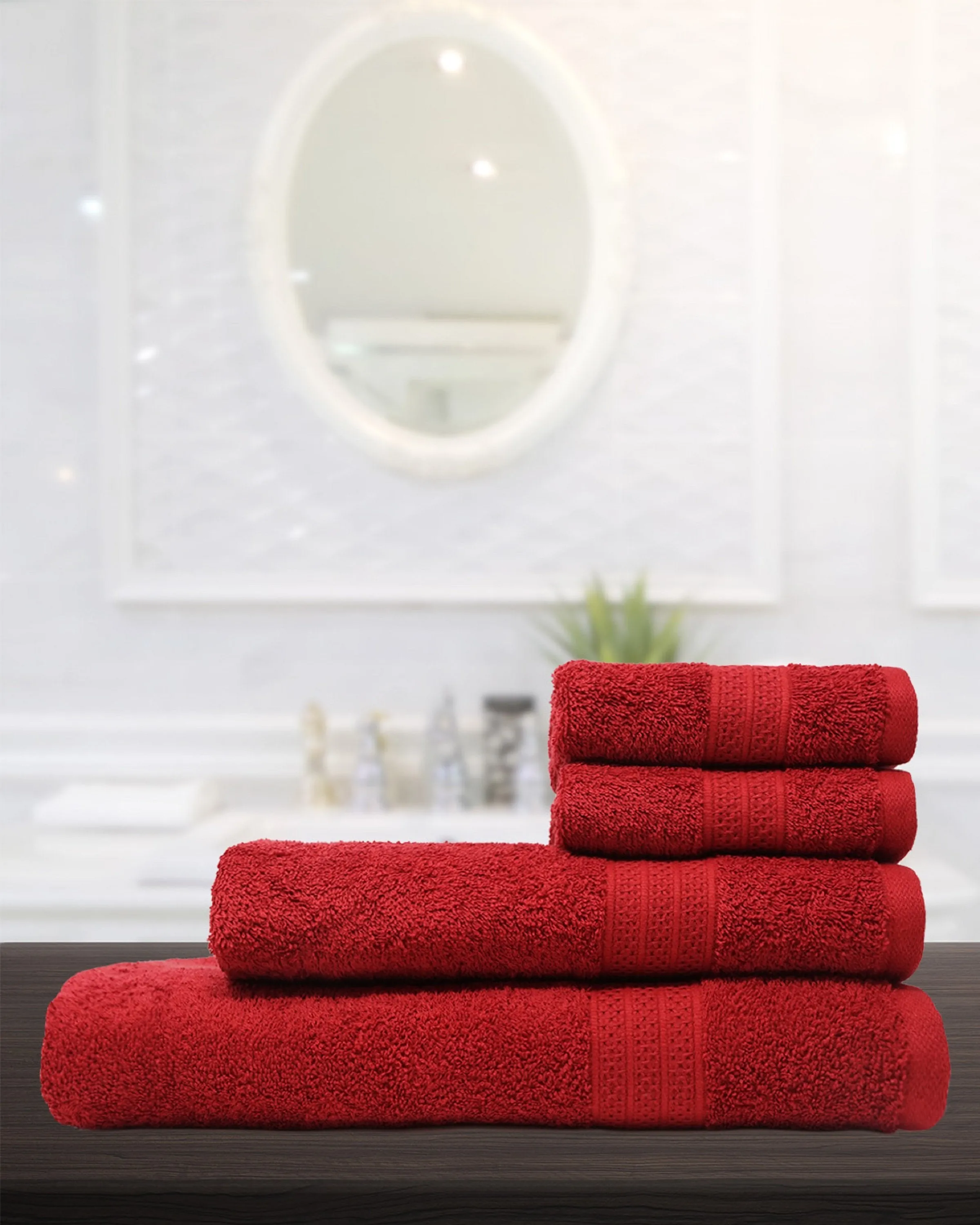 Lux bath towels- 4pcs- angie's india