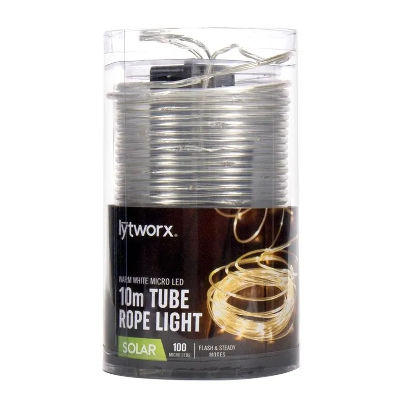 Lytworx 100 LED Warm White 10M Tube Rope Light