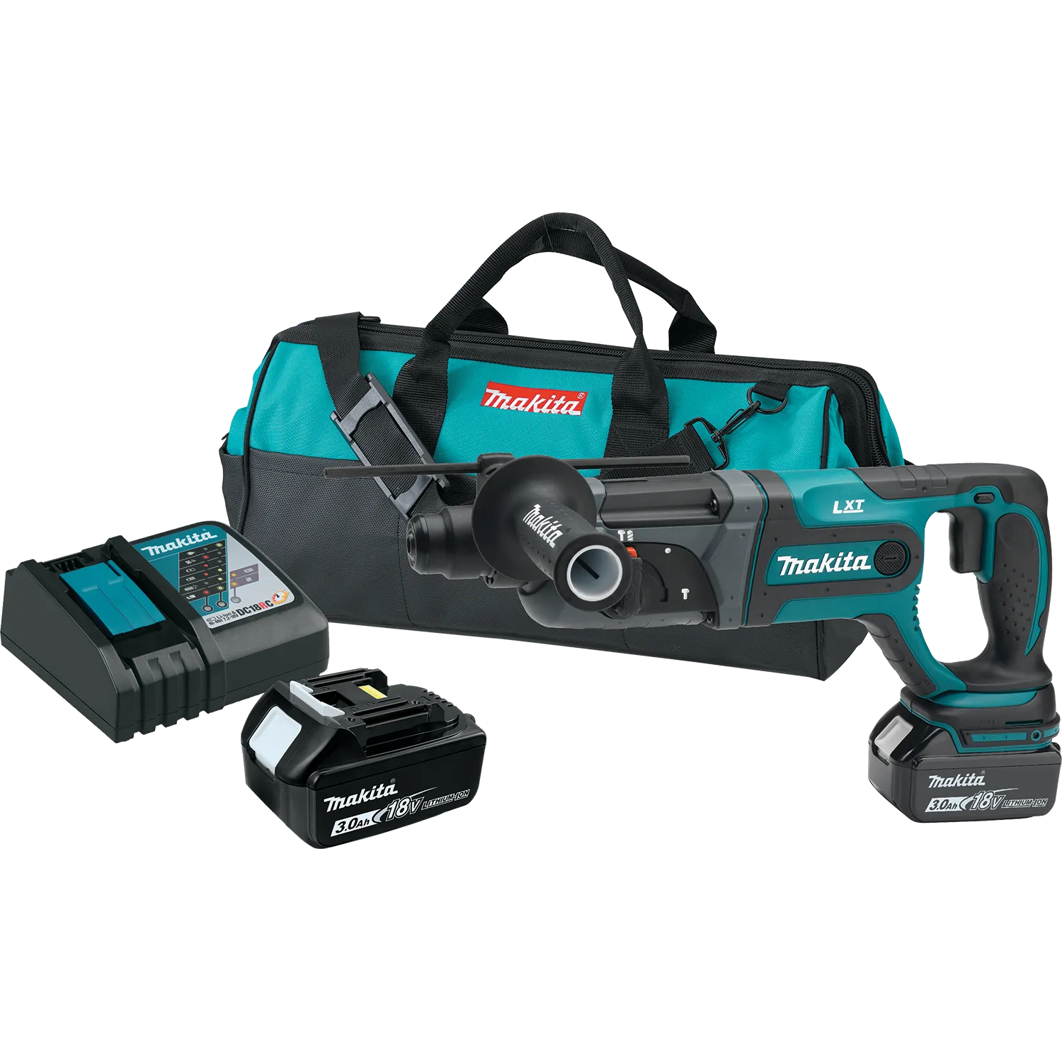 Makita 18V LXT Lithium-Ion Cordless 7/8 in. Rotary Hammer Kit, Accepts SDS-Plus Bits - XRH04