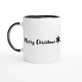 Merry Christmas Coffee Mug with Christmas symbols