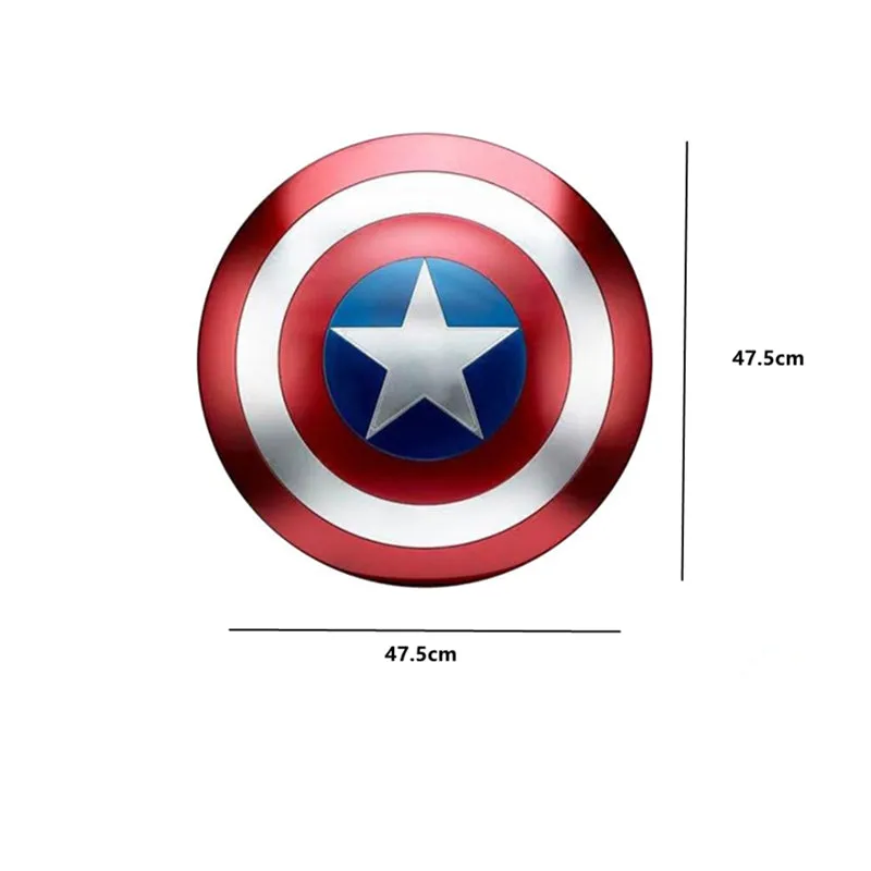 Metal Captain America Shield, Superhero Round Shield Weapon, Halloween Cosplay Props, Movie Cosplay/Children Party Props Gifts