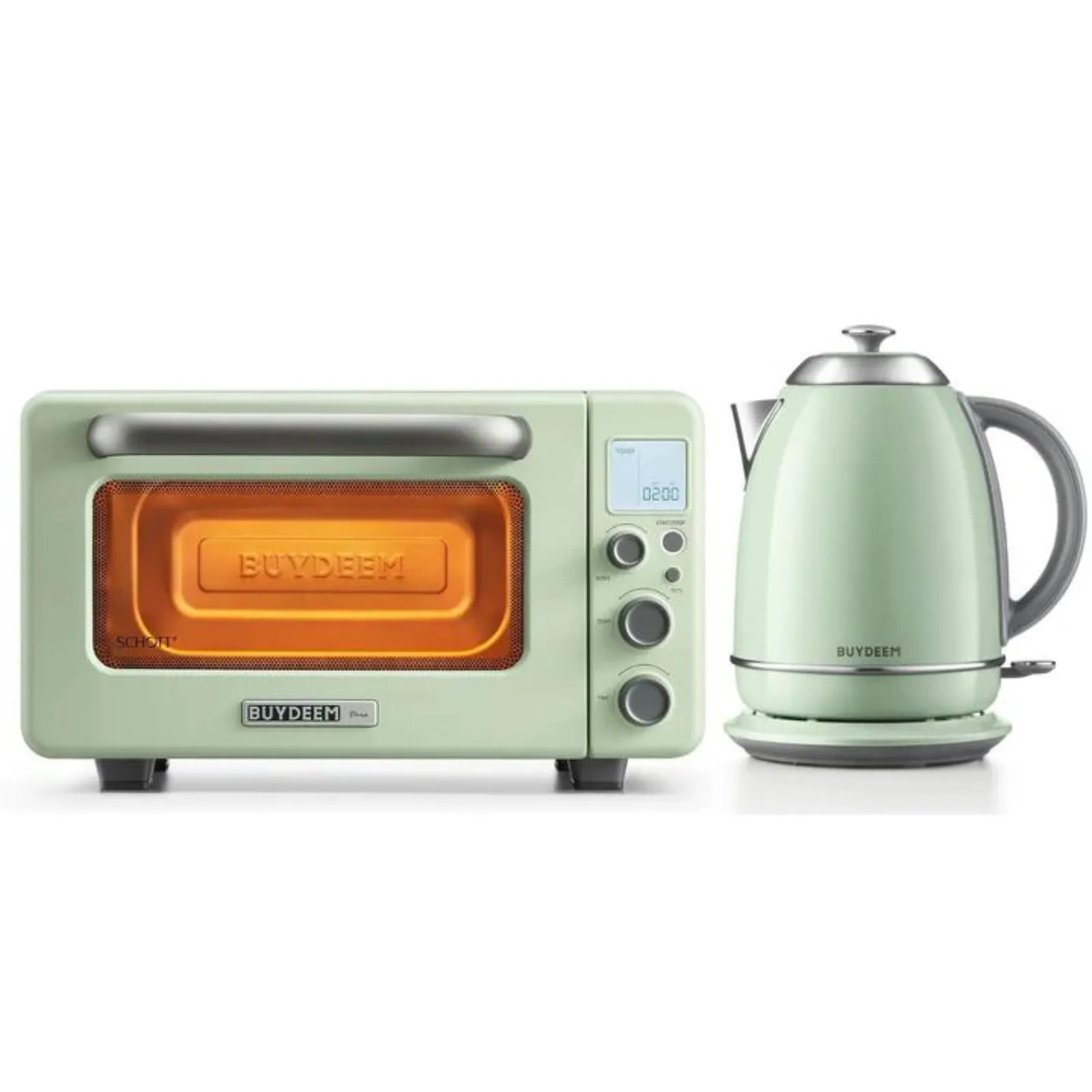 Mini Toaster Oven with Kettle Set - Color Selection Bundle Offer