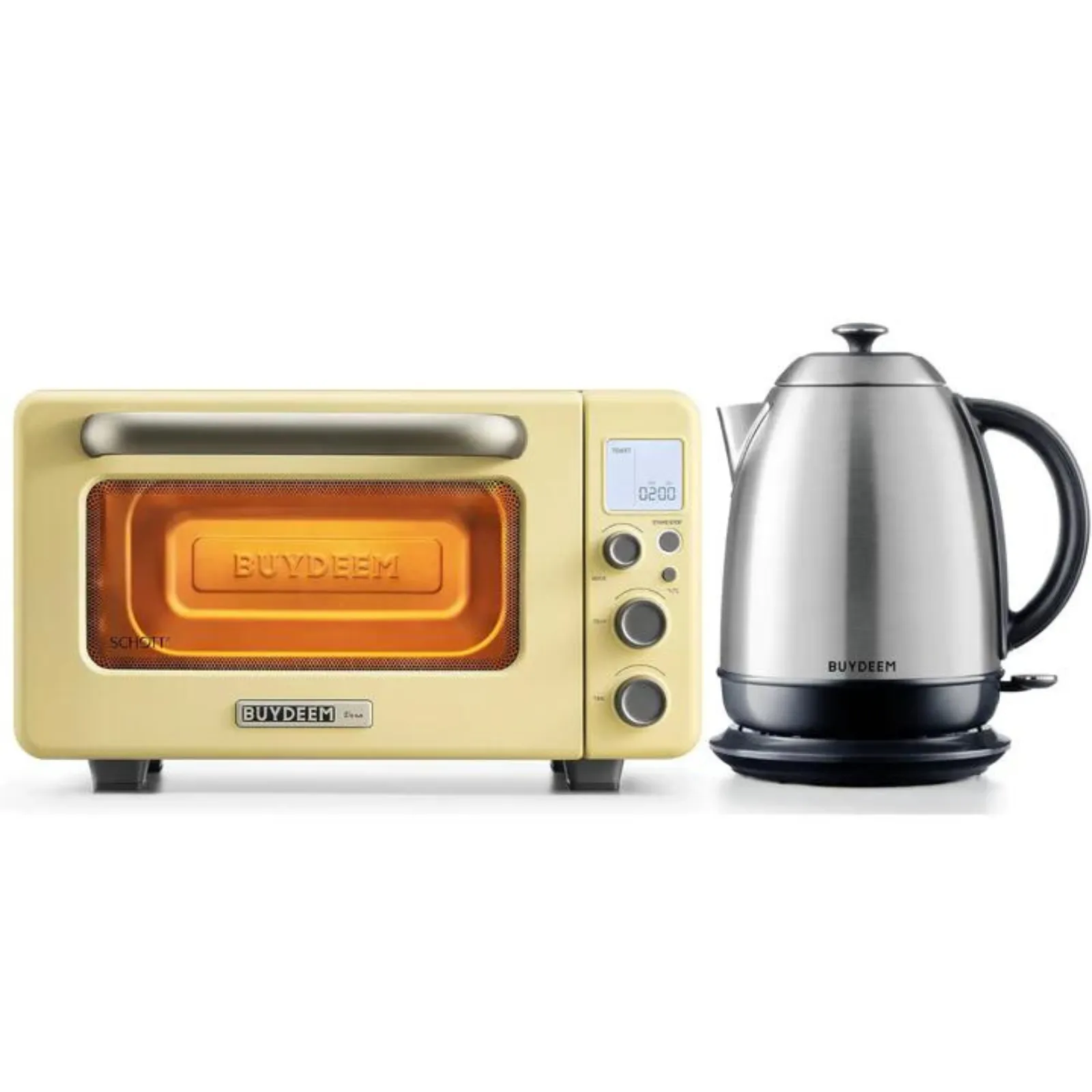 Mini Toaster Oven with Kettle Set - Color Selection Bundle Offer