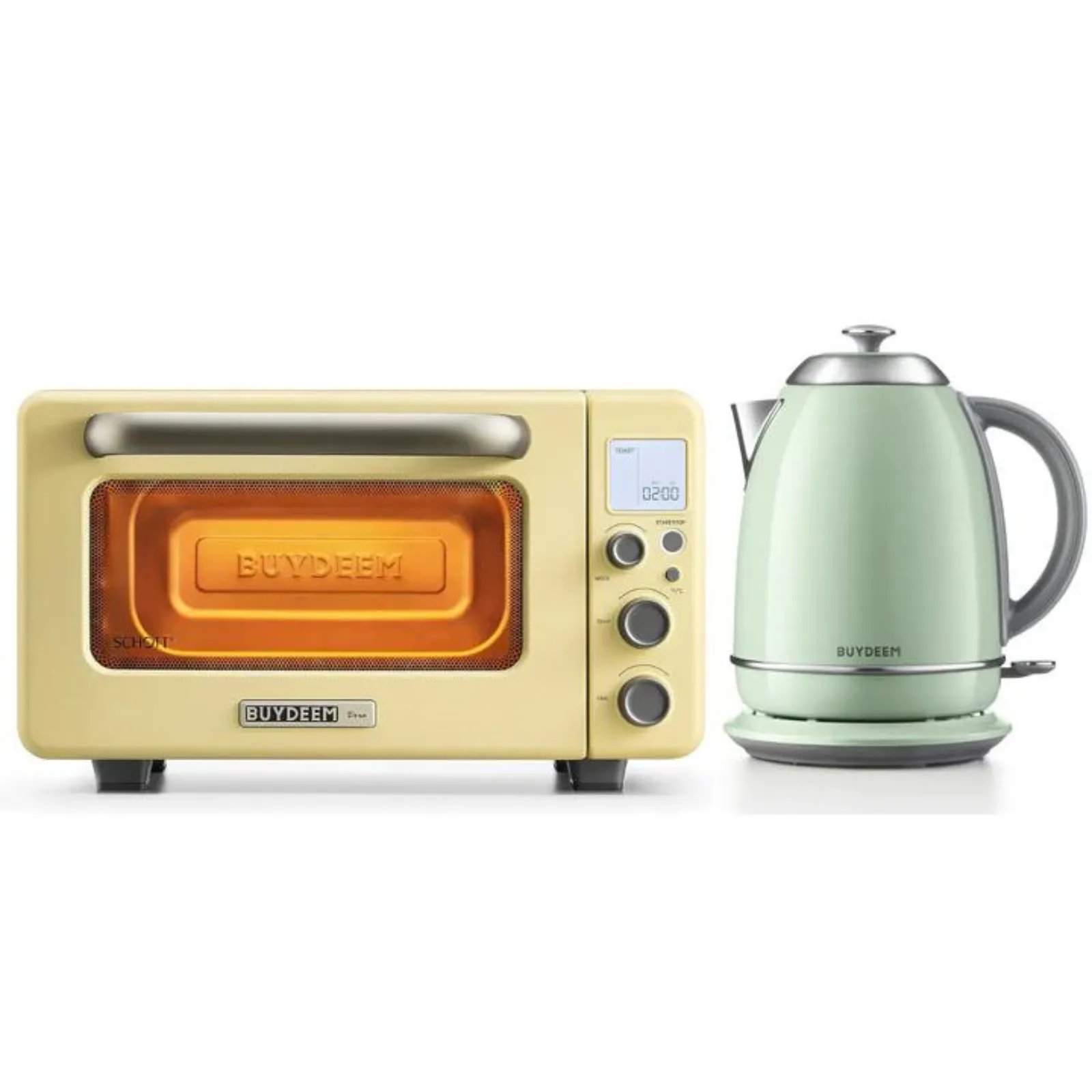 Mini Toaster Oven with Kettle Set - Color Selection Bundle Offer