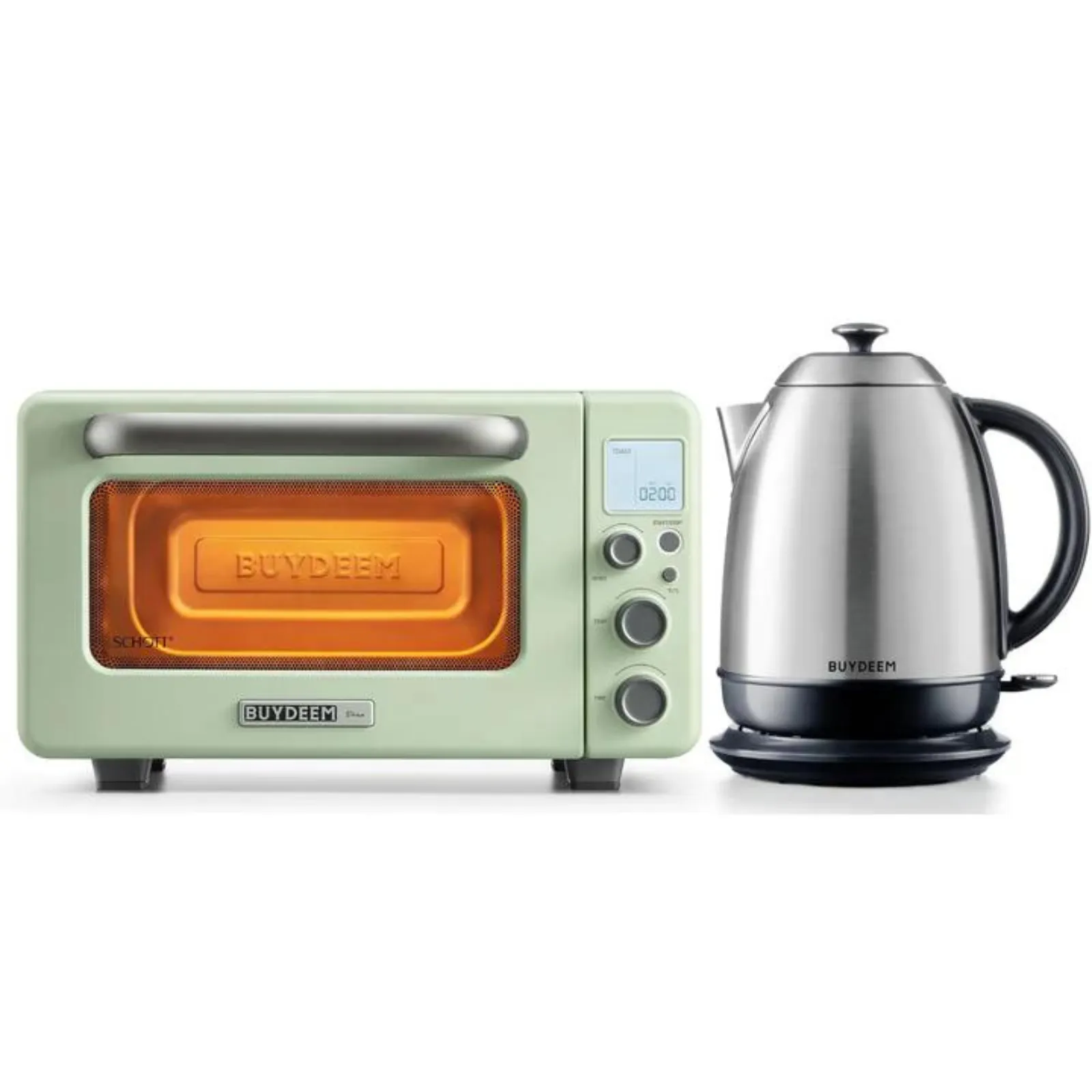 Mini Toaster Oven with Kettle Set - Color Selection Bundle Offer