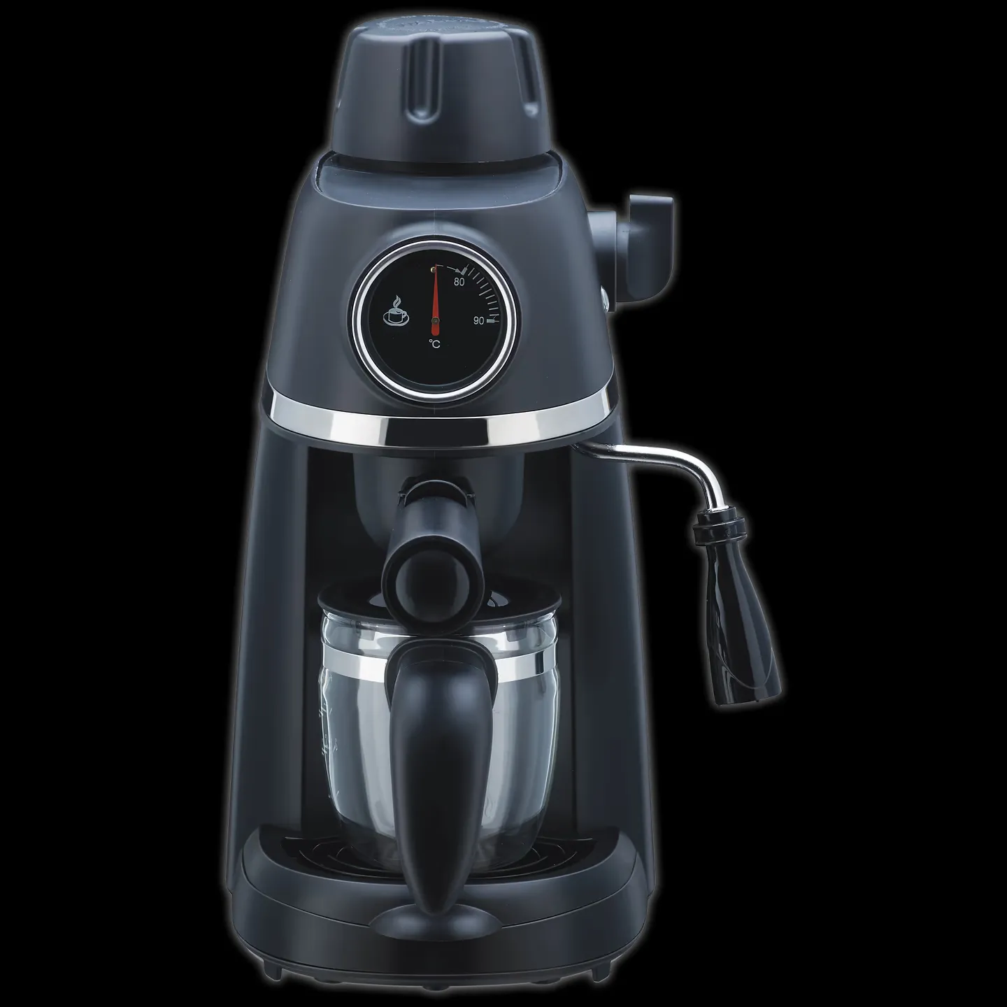 Morphy Richards Europa Xpresso 4 Cups Fully Automatic Coffee Maker (Makes Espresso, Milk Frothing Steam Nozzle with Thermo Dial,Black)