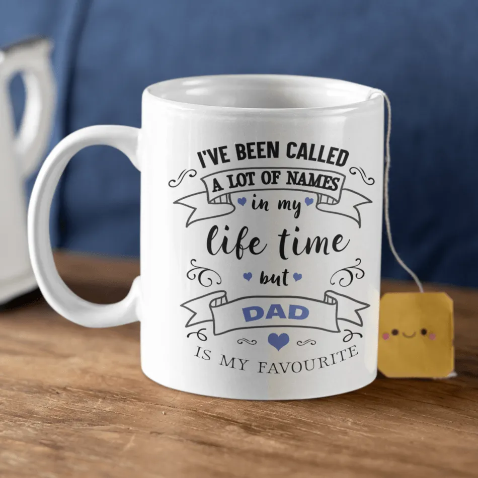 My Favourite Any Name Gift Mug Blue