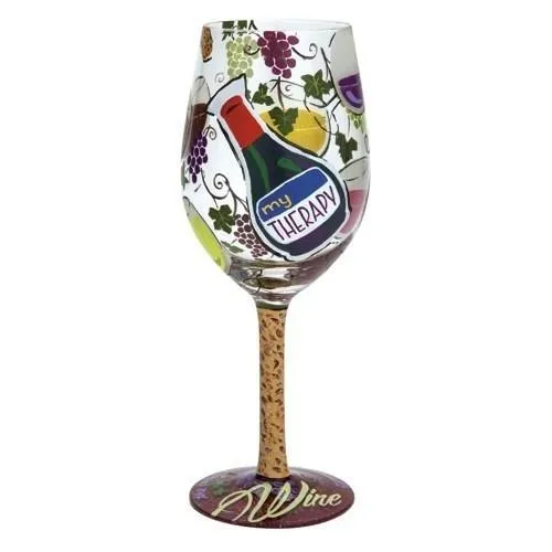 My Therapy Wine Glass by Lolita®