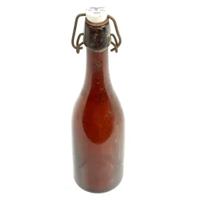 Original German WWII 1940 Luftwaffe Marked Beer or Wine Bottle