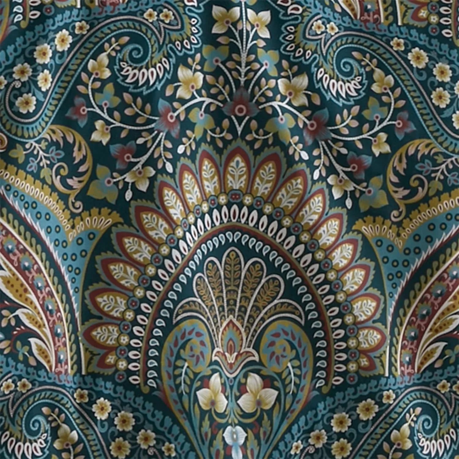 Palace Paisley Duvet Cover Set - Teal