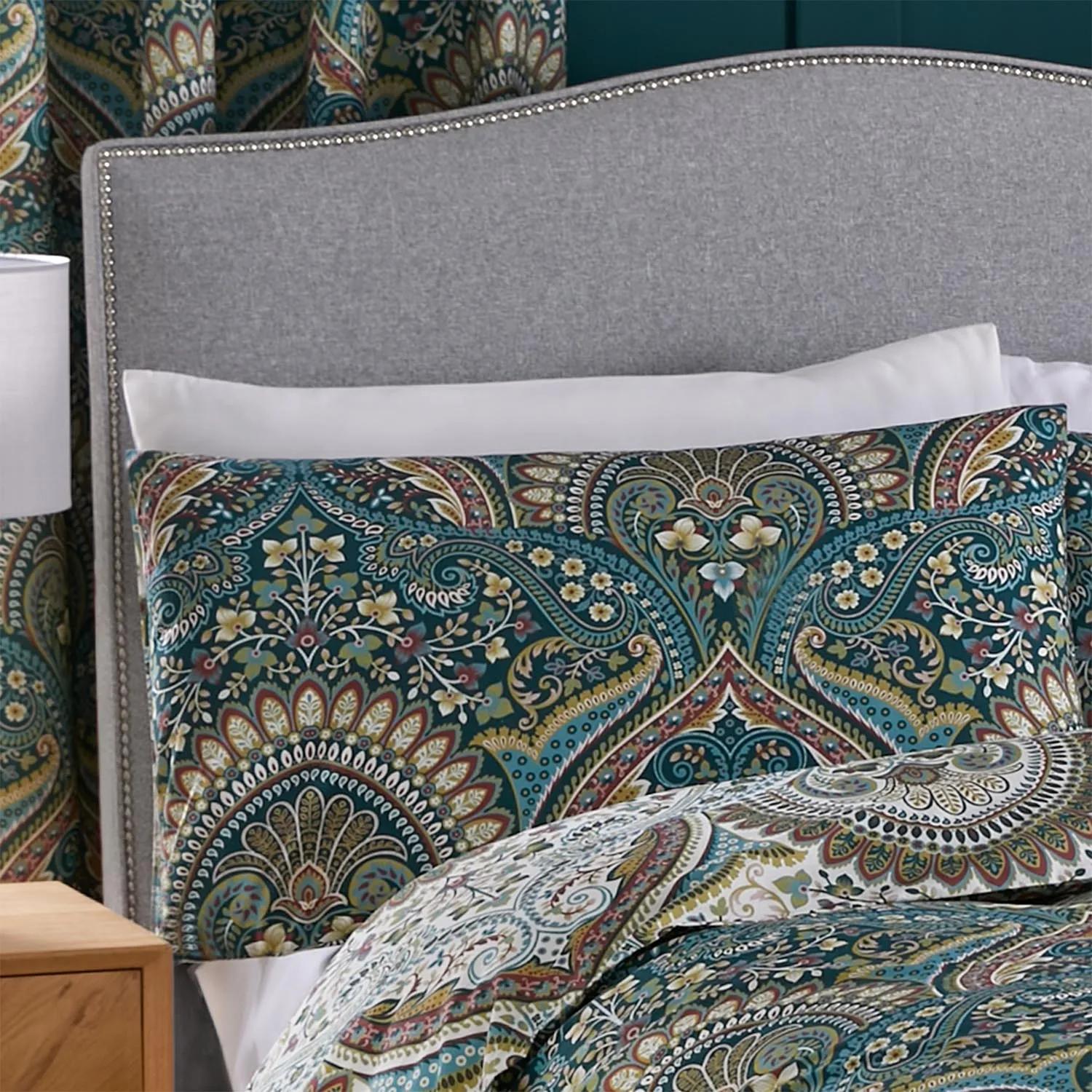 Palace Paisley Duvet Cover Set - Teal