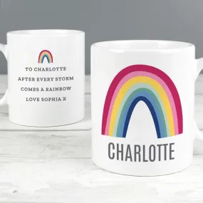 Personalised Rainbow Mug