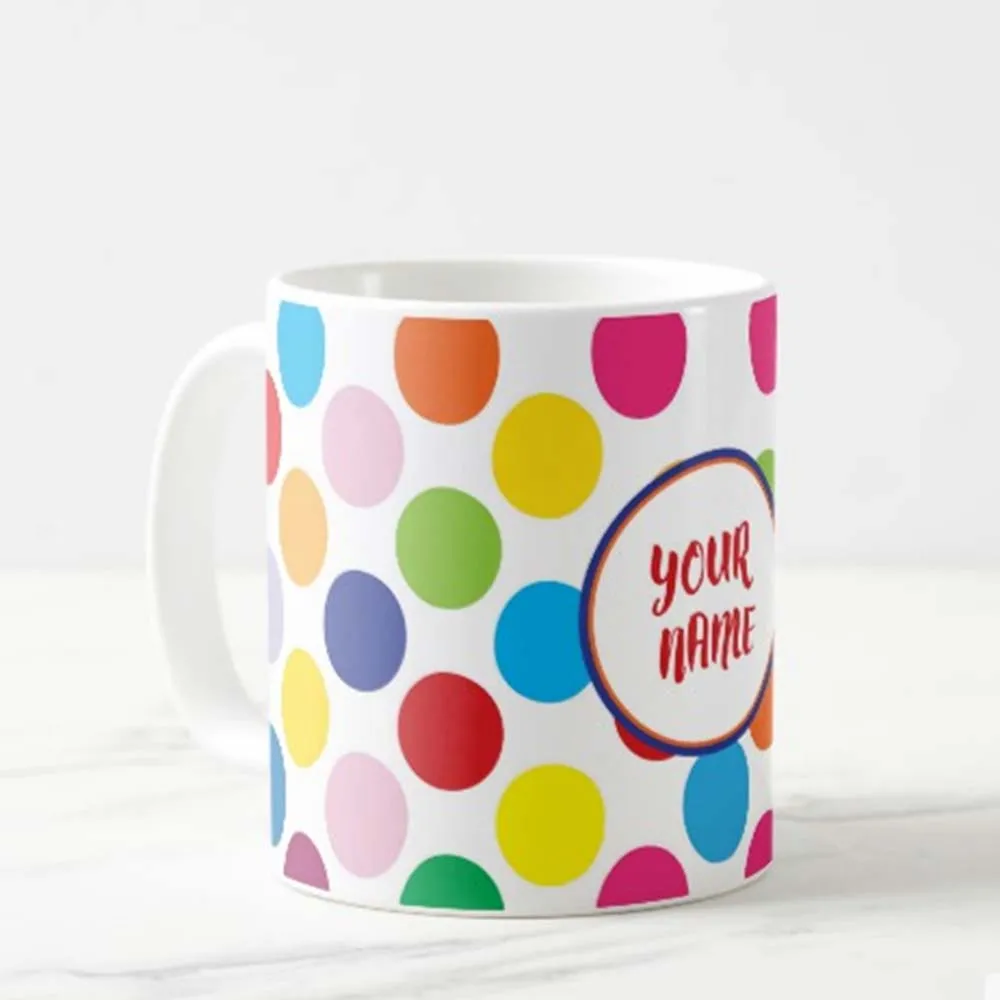 Personalized Photo Cup - Polka Dots