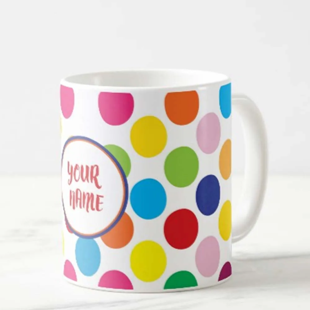 Personalized Photo Cup - Polka Dots