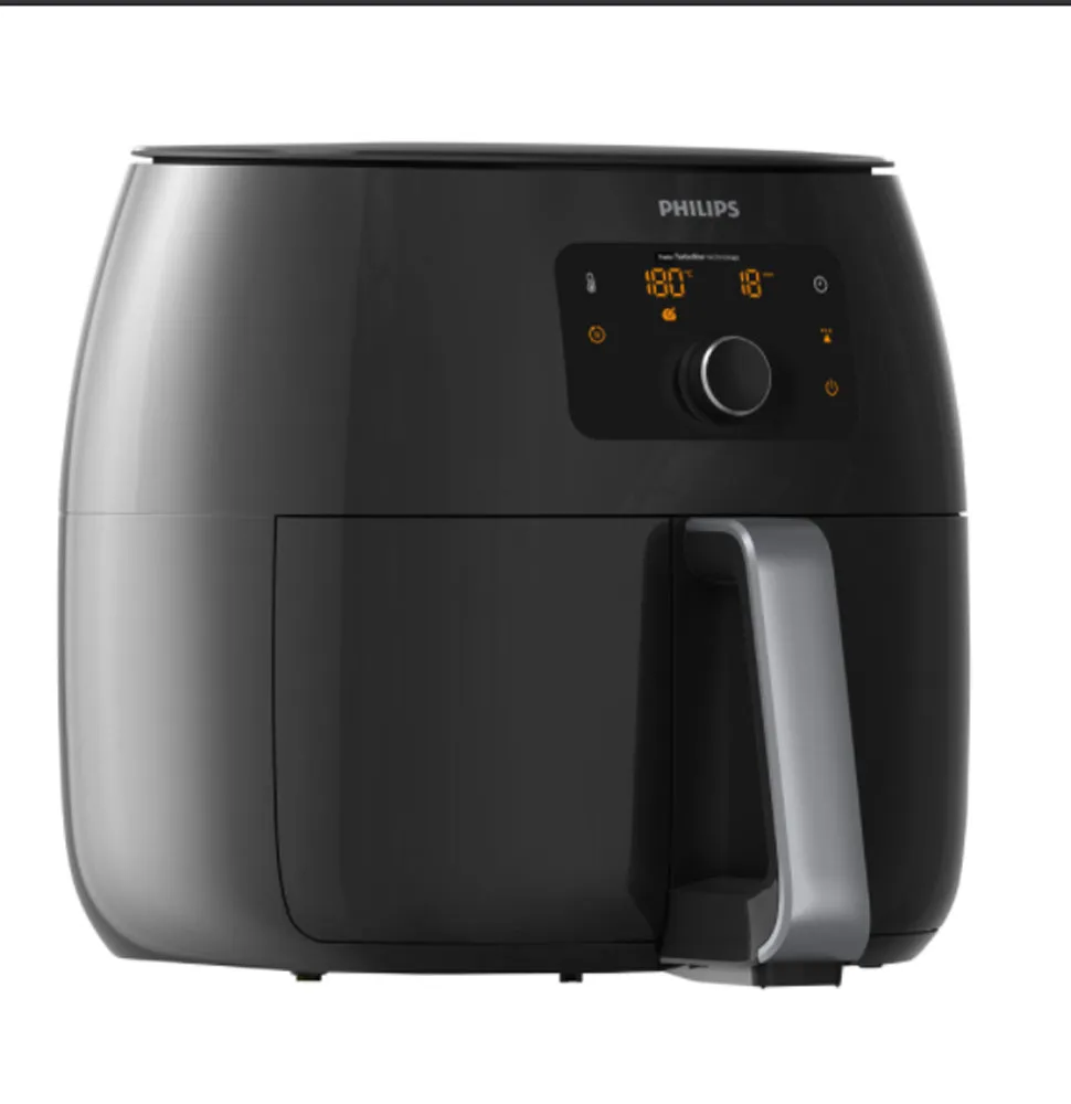 Philips HD9650/96 Twin TurboStar 1.4kg XXL Digital Air Fryer (Black) (Manufacturer Refurbished)