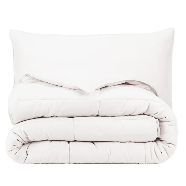 Pillowtex Essential Bedding Package | All Season Comforter with Matching Pillows