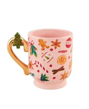 Pink Gingerbread Mug