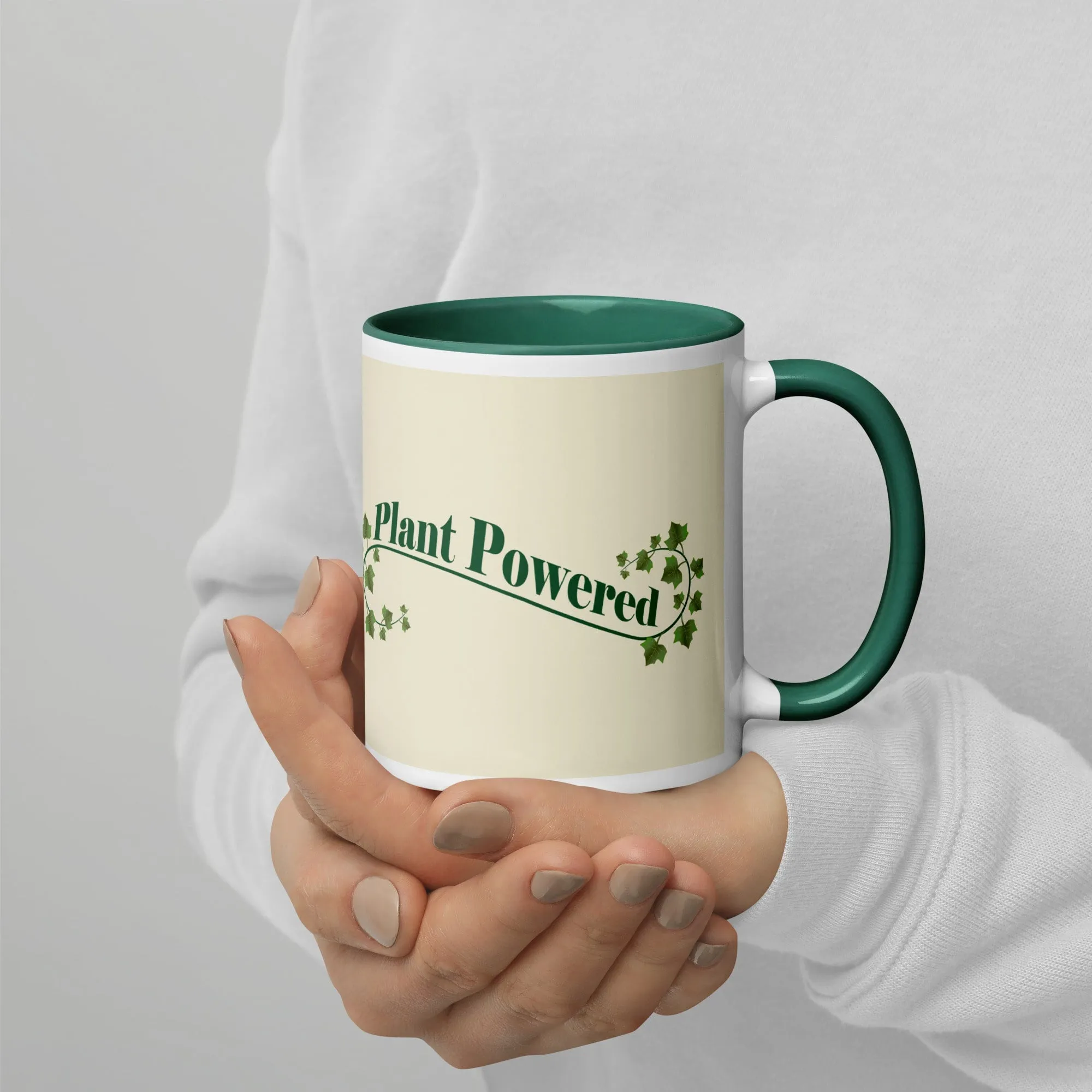 Plant Powered Mug - Eco-Friendly Green Ceramic Mug