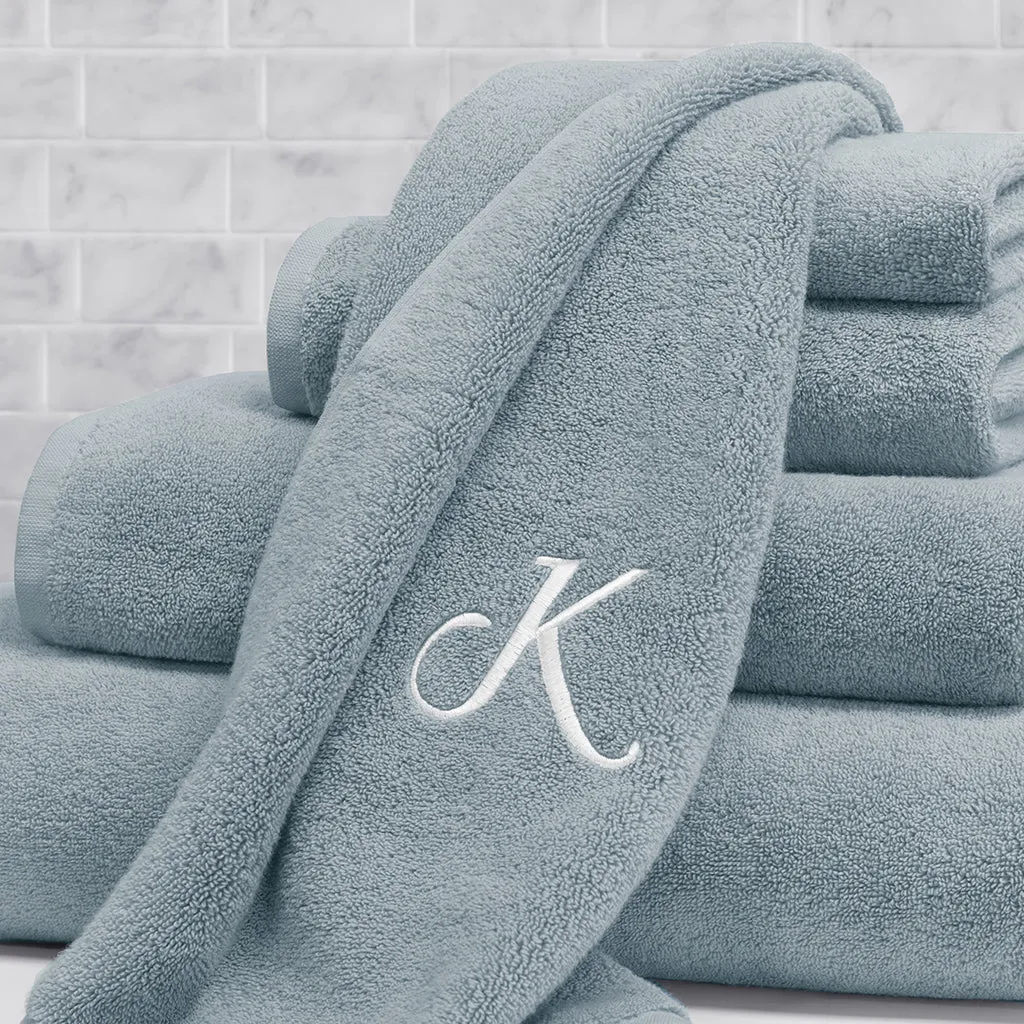 Plush Coastal Blue Towel Essentials Bundle (2 Wash   2 Hand   2 Bath Towels)