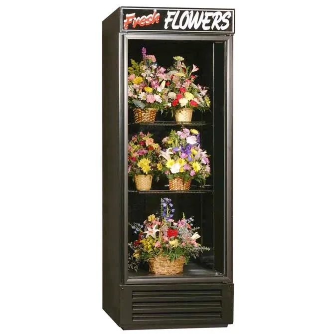 Powers (FS28SD) 28" Wide Refrigerated Floral Cooler with One Hinged Glass Door