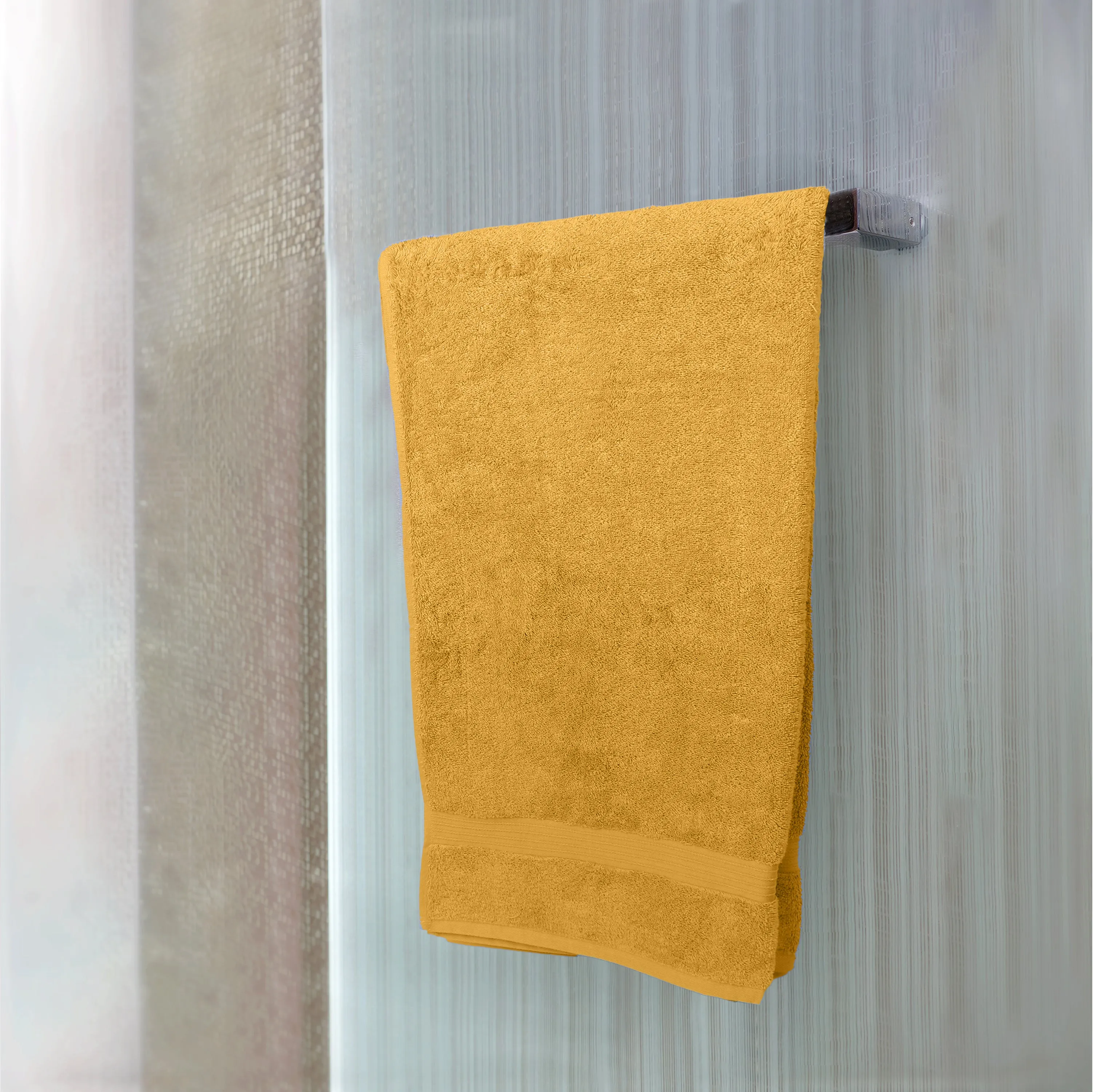 Premium Gold Pack of 2  600gsm High Quality Cotton Bath Towel 70x140cm