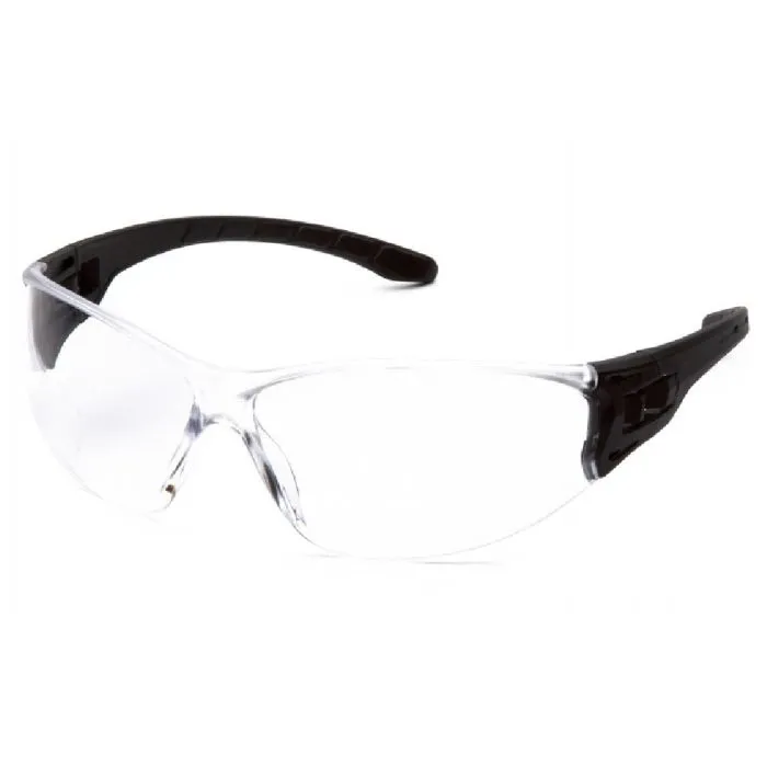 Pyramex Trulock SB9510ST Safety Glasses Clear H2X Anti Fog Lens Black Frame, One Size, 1 Each