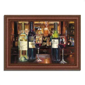 "A Reflection of Wine" by Marilyn Hageman, Framed Painting Print, Ready to Hang